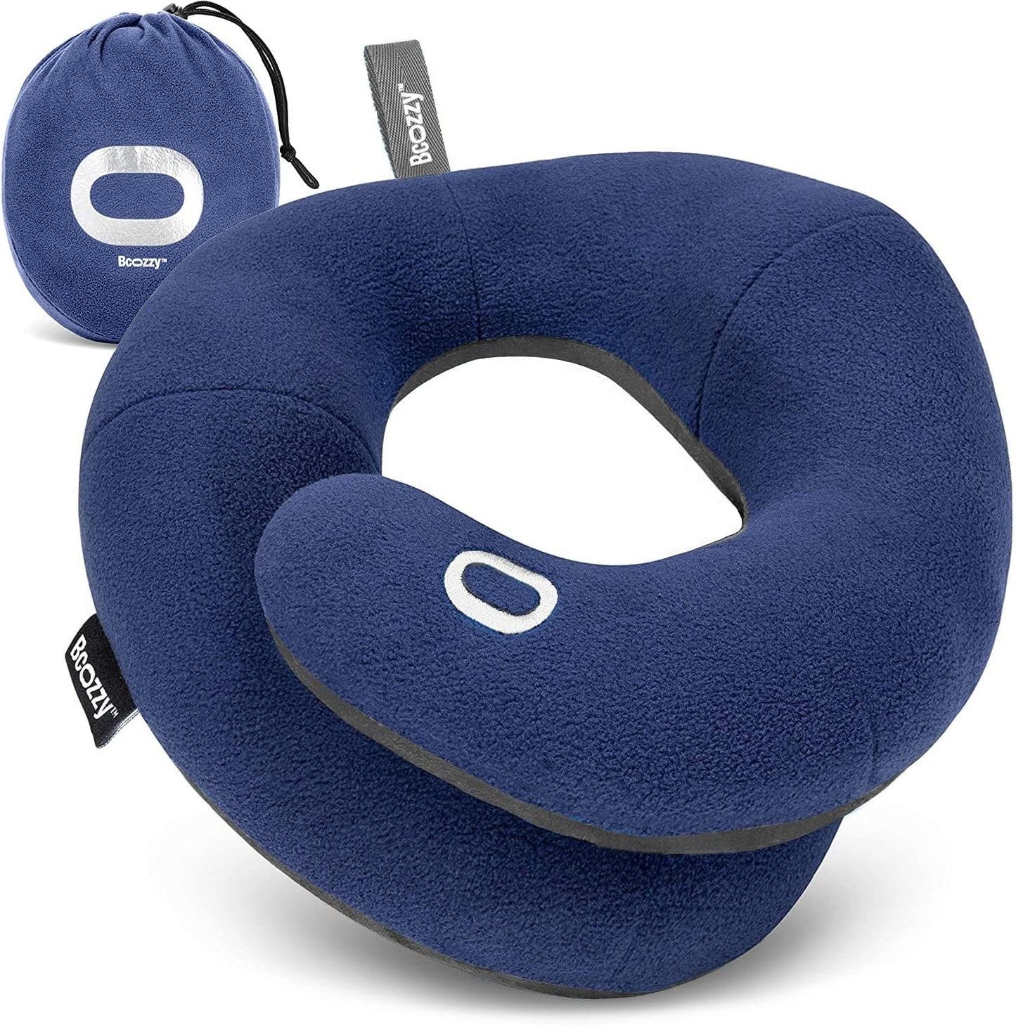 La Almohada Para El Cuello Para Viajes Brinda Doble Soporte Para La Cabeza, El Cuello Y La Barbilla En Cualquier Oosición Para Dormir En Vuelos, Suave, Cómoda, Tamaño Large, Azul Marino