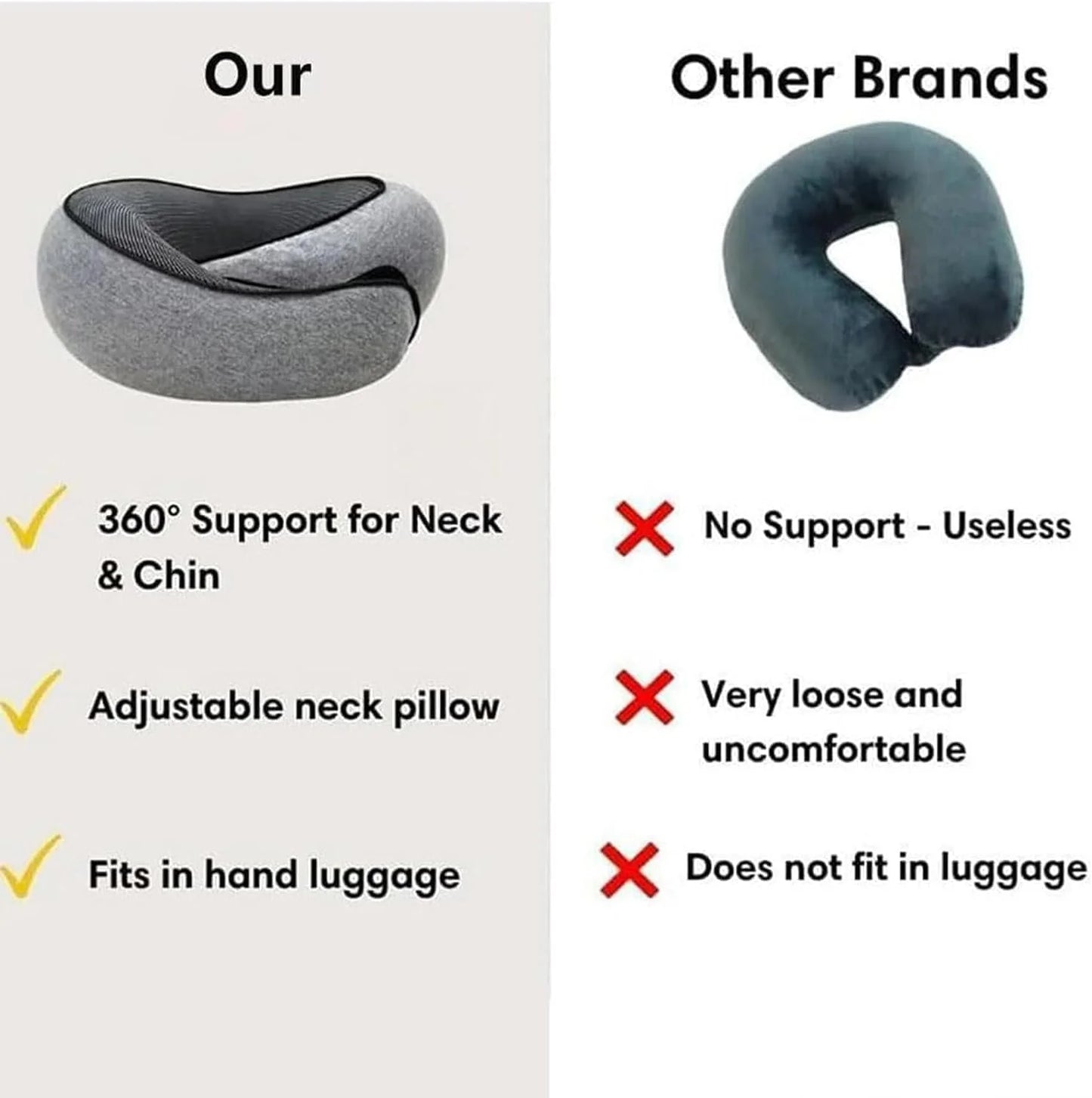 2024 New Neck Pillow, Travel Neck Pillow, Aircraft Memory Foam Travel Neck Pillow (Pink)