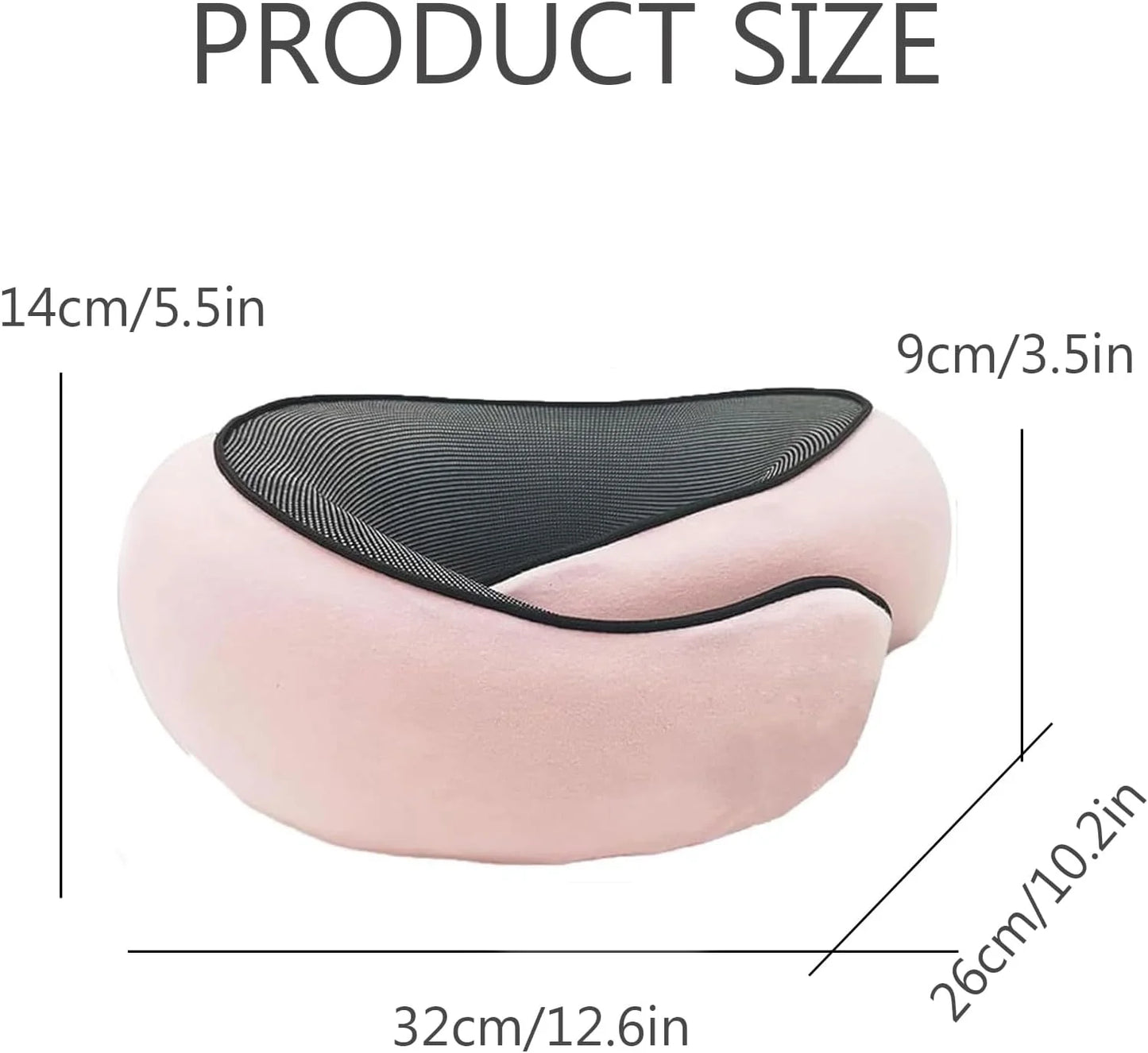 2024 New Neck Pillow, Travel Neck Pillow, Aircraft Memory Foam Travel Neck Pillow (Pink)